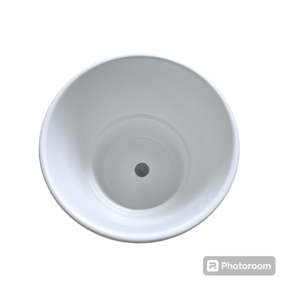 White Ceramic Planter - Picture 3 of 6